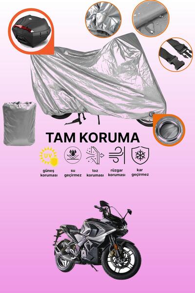 dokaca Gray Rear Bag and Lock Compatible Bajaj Pulsar Rs 200 Compatible Motor...