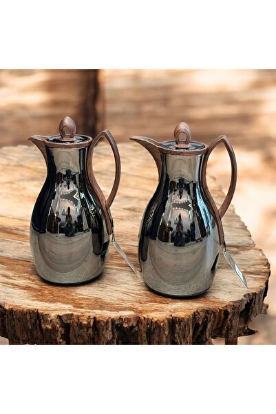 aljahwari Elegance 2-piece thermos set, glass inside and luxurious stainless ...