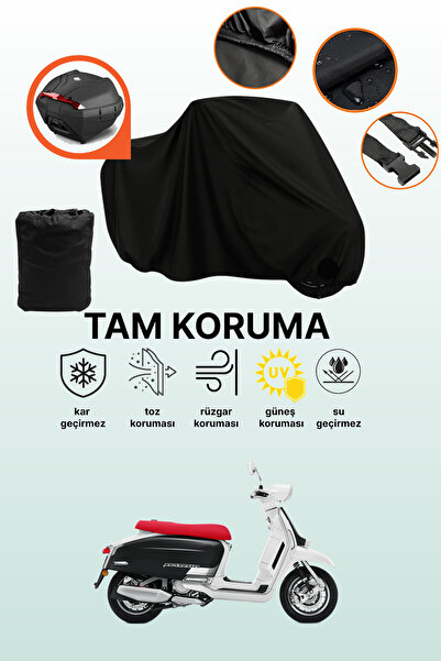 dokaca قماش دراجة نارية متوافق مع لامبريتا G350 متوافق مع الحقيبة الخلفية الس...