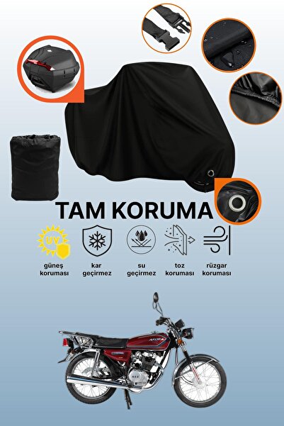 dokaca حقيبة خلفية سوداء وقماش دراجة نارية متوافق مع قفل Arora AR 100-8 Sport