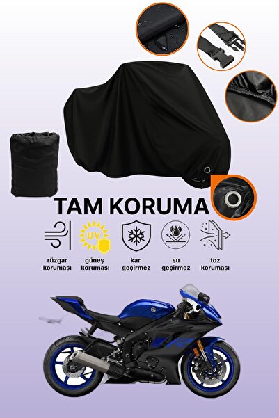 dokaca قماش دراجة نارية متوافق مع ياماها YZF R6 متوافق مع قفل أسود