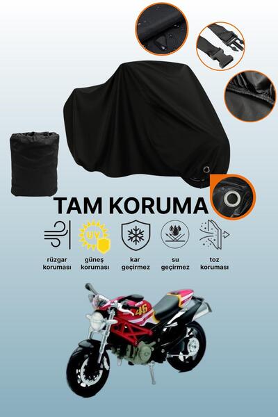 dokaca قماش دراجة نارية متوافق مع دوكاتي مونستر 796 متوافق مع قفل أسود