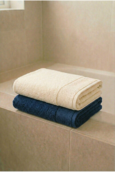 Motif Mağaza -Defoludur- 2'li Banyo Havlusu Seti Kadın-Erkek 85x150 Cm %100 P...