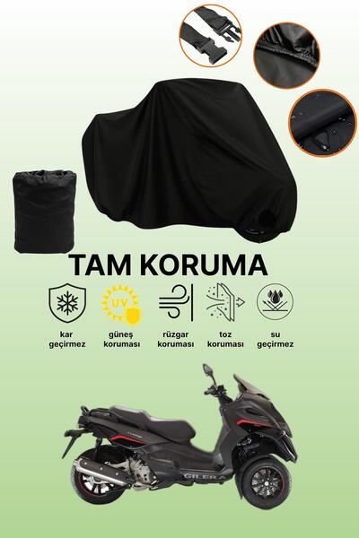 dokaca حقيبة خلفية سوداء وقماش دراجة نارية متوافق مع Gilera Fuoco 500