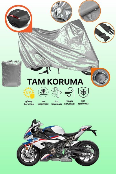 dokaca حقيبة خلفية رمادية اللون ومتوافقة مع قماش الدراجة النارية BMW S 1000 R...