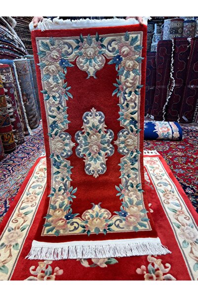 RD RAMAZAN DAĞ EL HALI SANATI El Dokuma Kabartmalı Çin Halısı Birinci Sınıf K...