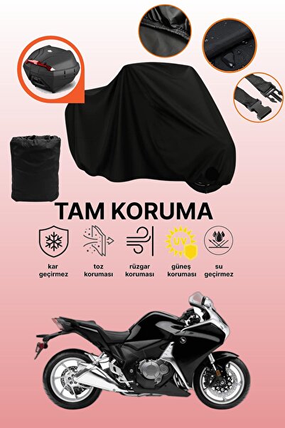 dokaca Honda Vfr 1200 F Compatible Motorcycle Tarpaulin Compatible with Black...