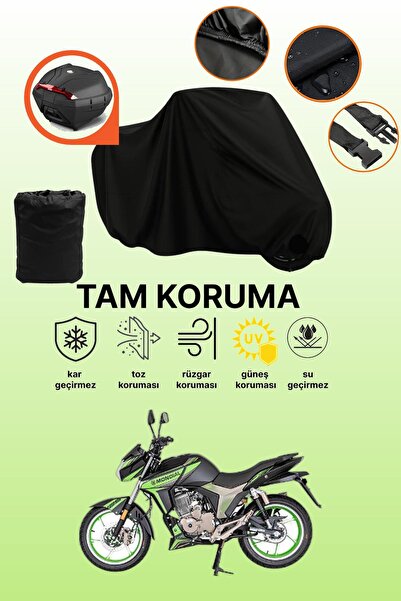 dokaca Mondial Kd 125 F Compatible Motorcycle Tarpaulin Compatible with Black...
