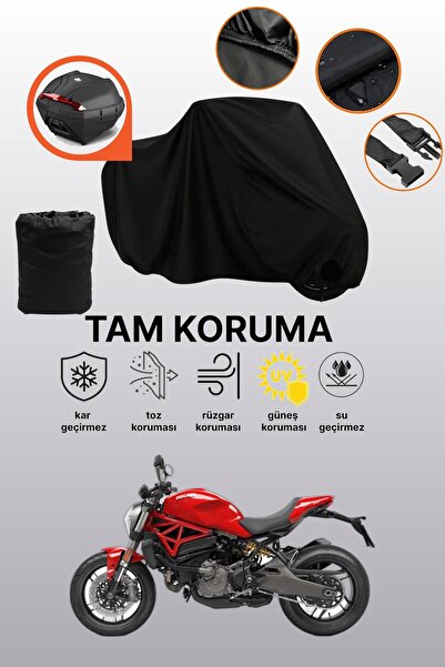 dokaca قماش دراجة نارية متوافق مع دوكاتي مونستر 821 متوافق مع الحقيبة الخلفية...