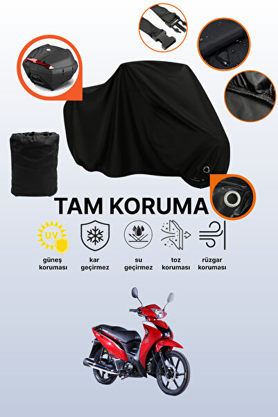 dokaca حقيبة خلفية سوداء وقفل متوافقان مع قماش الدراجة النارية المتوافق مع Ku...