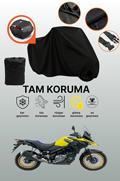 dokaca حقيبة خلفية سوداء متوافقة مع دراجة سوزوكي V-Strom 650 XT ABS المتوافقة...