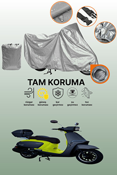 dokaca غطاء دراجة نارية متوافق مع موتولوكس ماكياتو 125 باللون الرمادي، غطاء و...