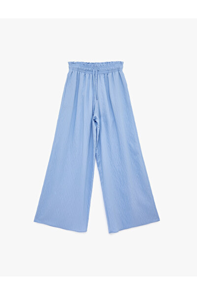 Koton Modal Blend Wide Leg Pants with Elastic Waist