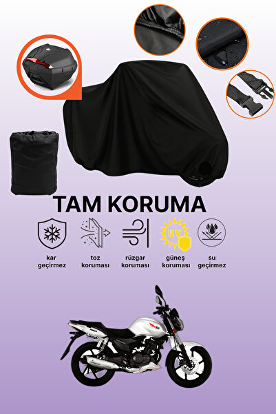 dokaca Rks Titanic 150 Compatible Motorcycle Tarpaulin Compatible with Black ...