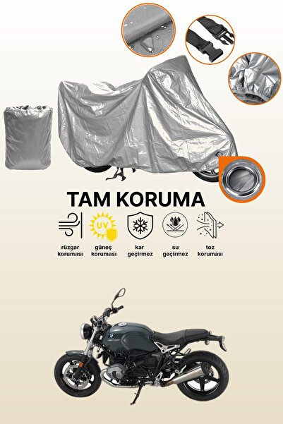 dokaca Grey Compatible with Lock Bmw R Nine t Pure Compatible Motor Tarpaulin