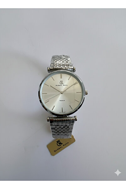 lorita ساعة يد أنيقة فضية من ماركة GUSSAL ROYA – تصميم كلاسيكي فاخر ا