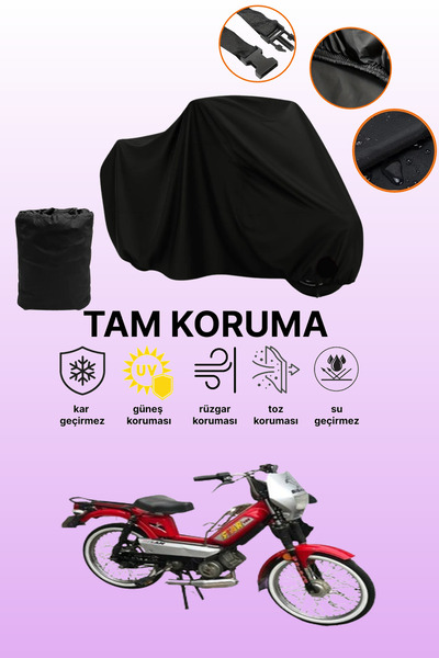 dokaca Black Rear Bag and Lock Incompatible Bisan Star Compatible Motorcycle ...