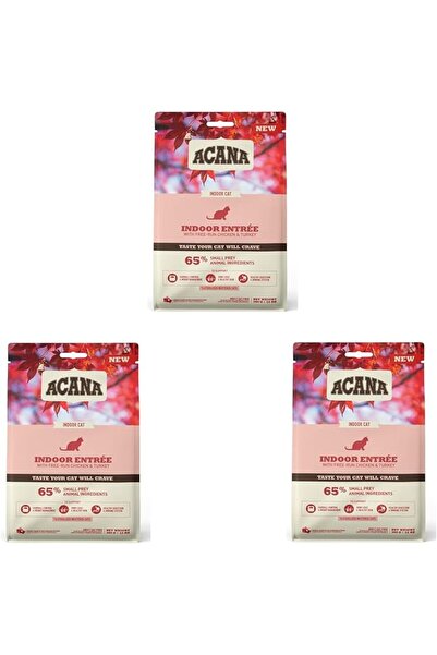 Acana Indoor Entrée | 3'lü paket | 3 x 340 g | yetişkin kediler için kuru yem...