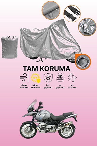 dokaca Grey Compatible with Lock Bmw R 1150 Gs Compatible Motorcycle Tarpaulin