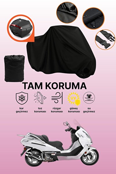 dokaca Mondial 250 Jet Max Compatible Motorcycle Tarpaulin Compatible with Bl...