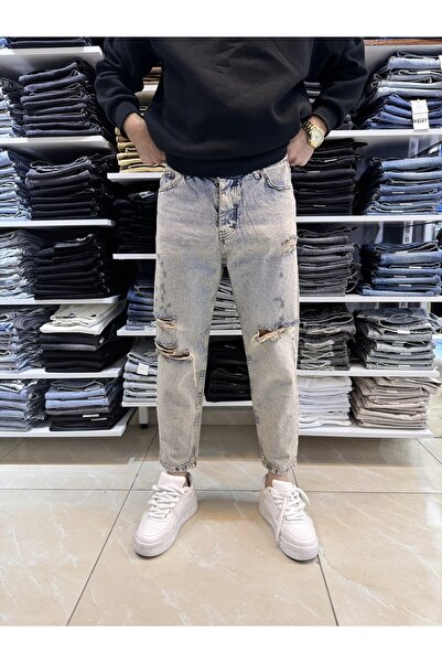 Casualmen32 Csl Yırtık Boyfriend Jean