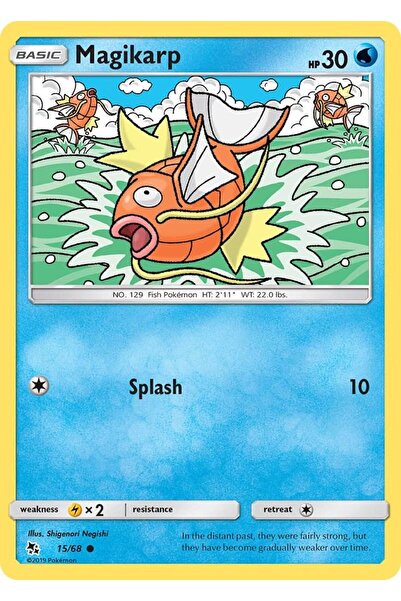 Pokemon TCG ماجيكارب # 15 بطاقة بوكيمون أصلية من سلسلة الأقدار المخفية