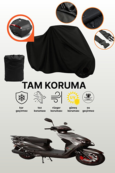 dokaca مظلة دراجة نارية متوافقة مع موتولوكس نيرفانا 50 متوافقة مع الحقيبة الخ...