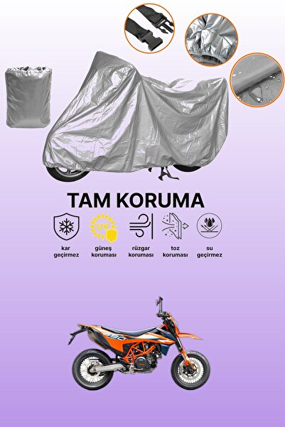 dokaca حقيبة خلفية رمادية اللون وقفل غير متوافقة مع KTM 690 SMC R، قماش متواف...