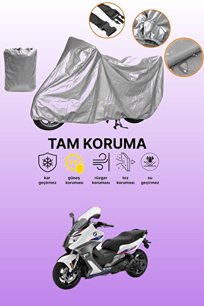 dokaca Gray Tail Bag and Lock Mismatched Bmw C 650 Sport Compatible Motorcycl...