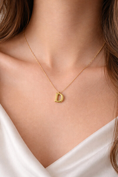 charmove ile kendinizi şımartın 14K altın Renginde D Harfli Balon Model Çelik...