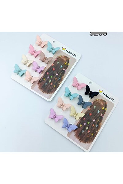 KAZUKO Small colorful butterfly-shaped hair clip