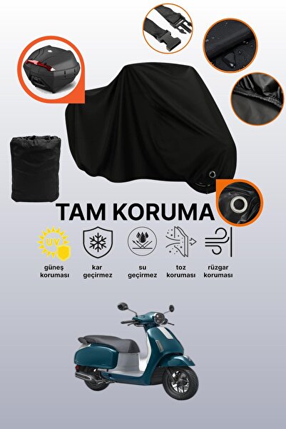 dokaca حقيبة خلفية سوداء وقماش متوافق مع دراجة نارية هوندا سبيسي 125