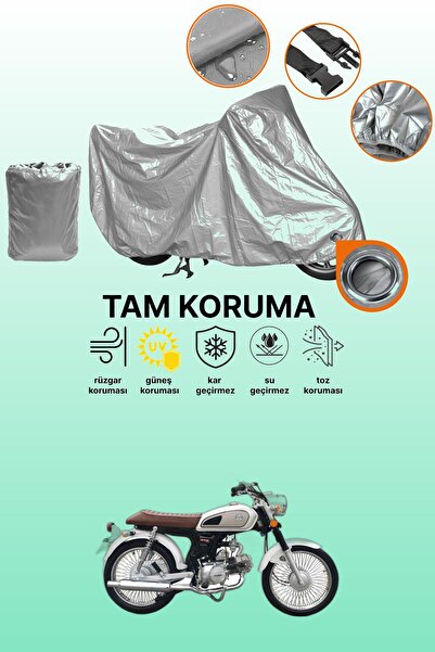 dokaca غطاء محرك متوافق مع Kuba RX9 50 متوافق مع غطاء المحرك باللون الرمادي