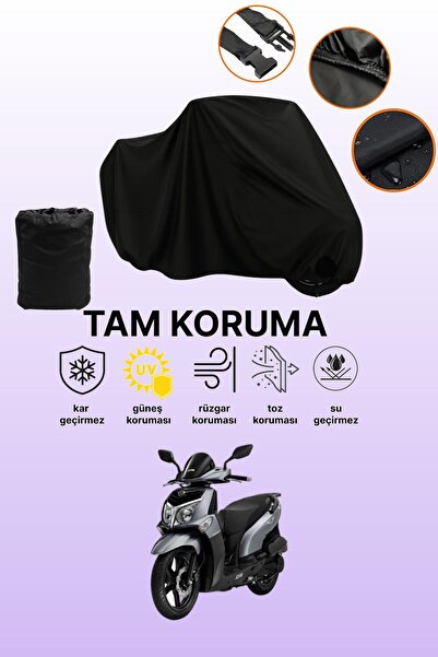 dokaca Black Rear Bag and Lock Non-Matching Sym Hd2 200I Compatible Motorcycl...