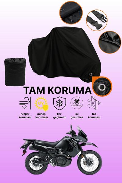 dokaca قماش دراجة نارية متوافق مع كاواساكي KLR 650 متوافق مع القفل الأسود