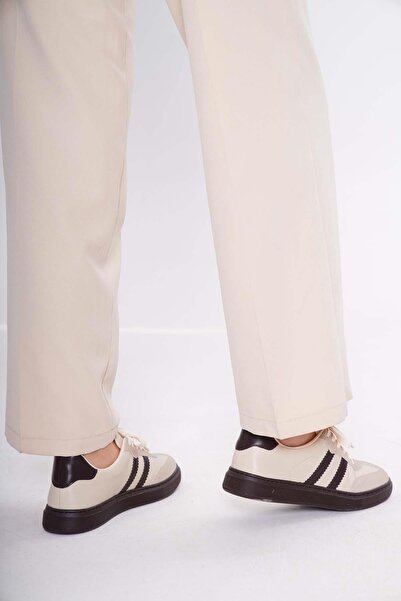 golden heel Women's Beige Brown Casual Sneaker Sports Shoes