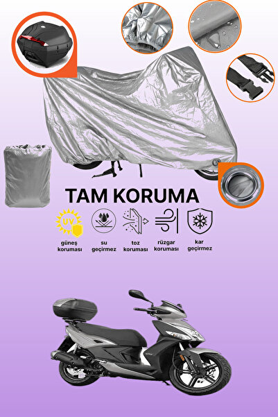 dokaca Gray Rear Bag and Lock Compatible Kymco Agility 16+ 125I Compatible Mo...