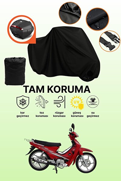 dokaca Mondial 100 Mfm Compatible Motorcycle Tarpaulin Compatible with Black ...