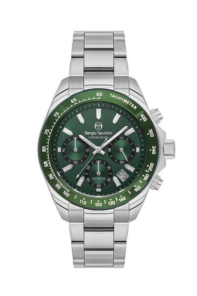 Sergio Tacchini St.1.10459-4 Chronograph Tachymeter 10 Atm Water Resistant Me...