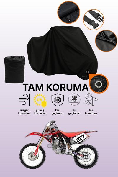 dokaca قماش دراجة نارية متوافق مع هوندا Crf 150 R متوافق مع القفل الأسود