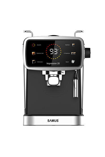 Samus Impression 20 Espresso Machine, 20 bars, Touch Control, 1350W,Black