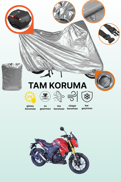 dokaca Gray Tail Bag and Lock Compatible Arora Ars 200 Compatible Motorcycle ...