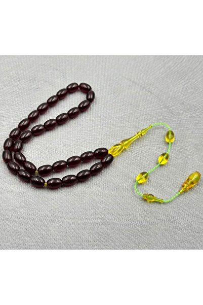 Tespih Çek Özel Eski Döküm Şeffaf Osmanlı Kolye Benzetme Traşlı İmame Ateş Ke...