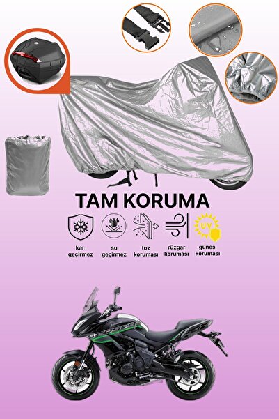 dokaca غطاء محرك متوافق مع كاواساكي فيرسيس 650 متوافق مع الحقيبة الخلفية بالل...