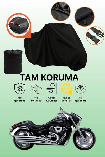 dokaca حقيبة خلفية سوداء متوافقة مع دراجة نارية سوزوكي VZR 1800 إنترودر المتو...