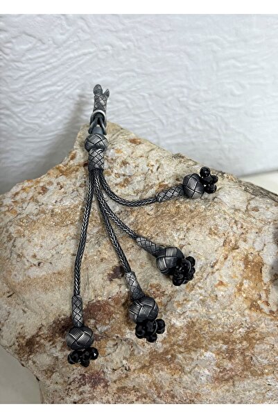 KAZZAZE Pure Silver Handmade Trabzon Kazaziyesi Colorful Beaded Quadruple Pra...