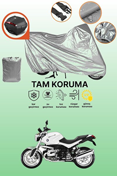 dokaca Motorcycle Tarpaulin Compatible with Grey Rear Case Compatible with Bm...
