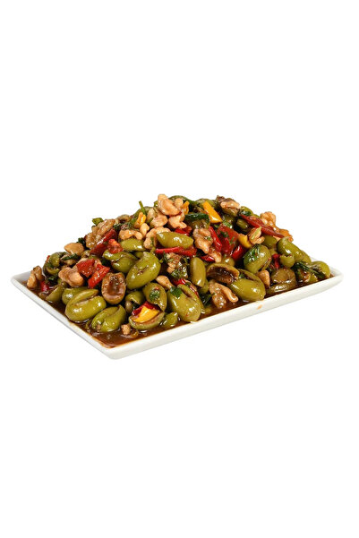 HATAY YORESEL LEZZET Hatay Çekirdeksiz Halhalı Yeşil Zeytin Salatası 250 Gr