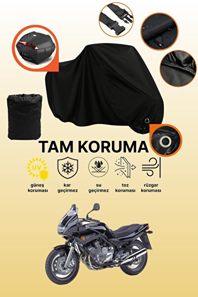 dokaca حقيبة خلفية سوداء وقفل متوافقان مع ياماها XJ 600 Diversion المتوافقة م...