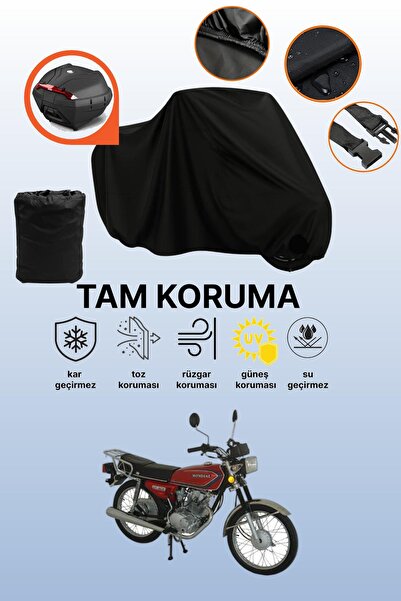 dokaca Mondial 125 Agk Compatible Motorcycle Tarpaulin Compatible with Black ...